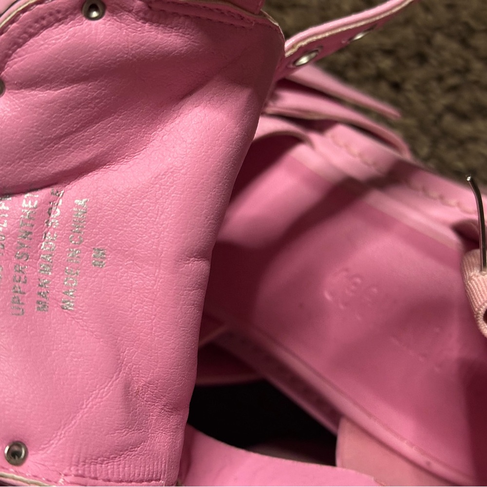 Trendy Pink Platform Boots - Picture 6 of 7